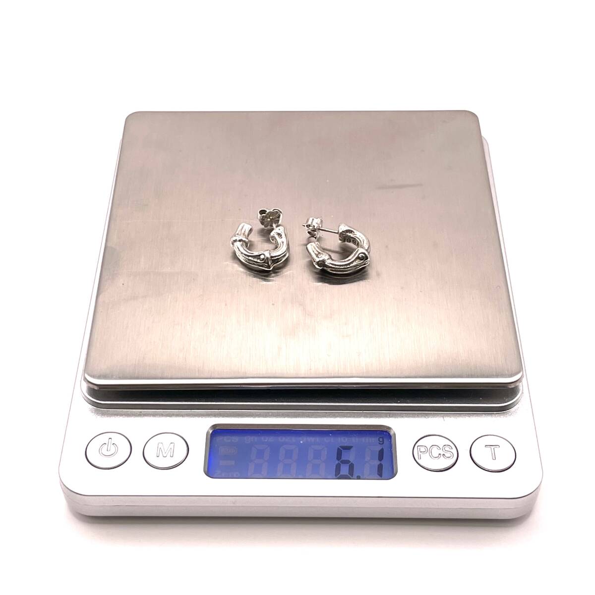 1円 極美品 TIFFANY&Co. ティファニー バンブー ピアス SV925 総重量