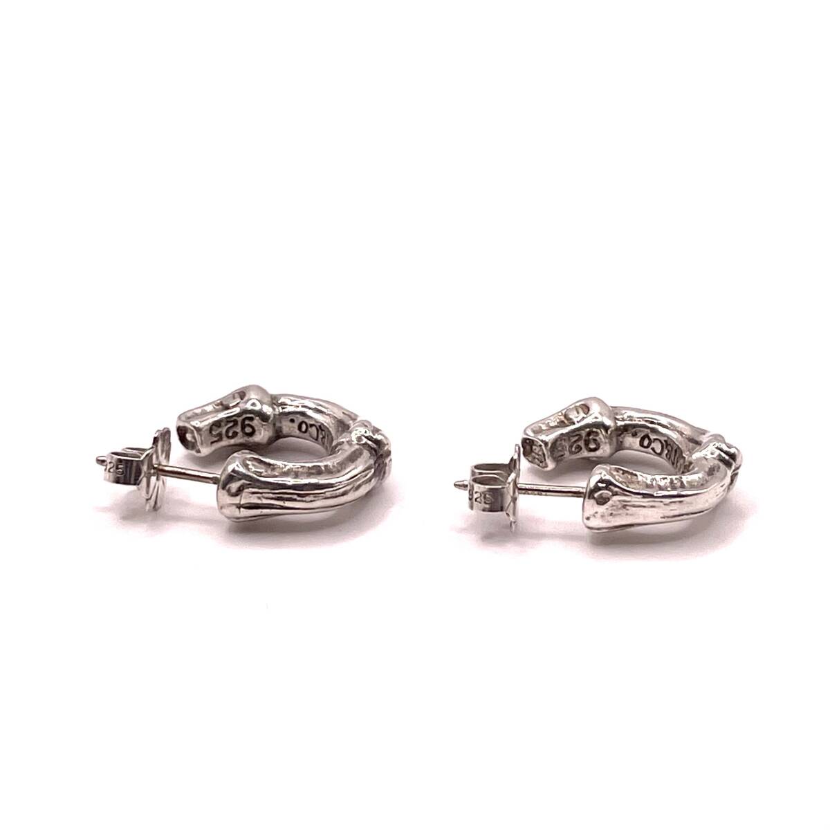1円 極美品 TIFFANY&Co. ティファニー バンブー ピアス SV925 総重量