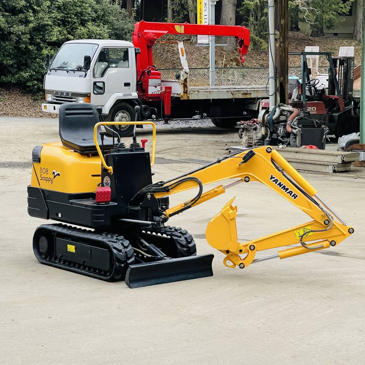 ヤンマー ミニユンボ★軽油★ B08 Scoopy ★2,455時間 YANMAR ヤンマー B08 SCOPPY ミニユンボ 油圧ショベル 0.8tクラス 813