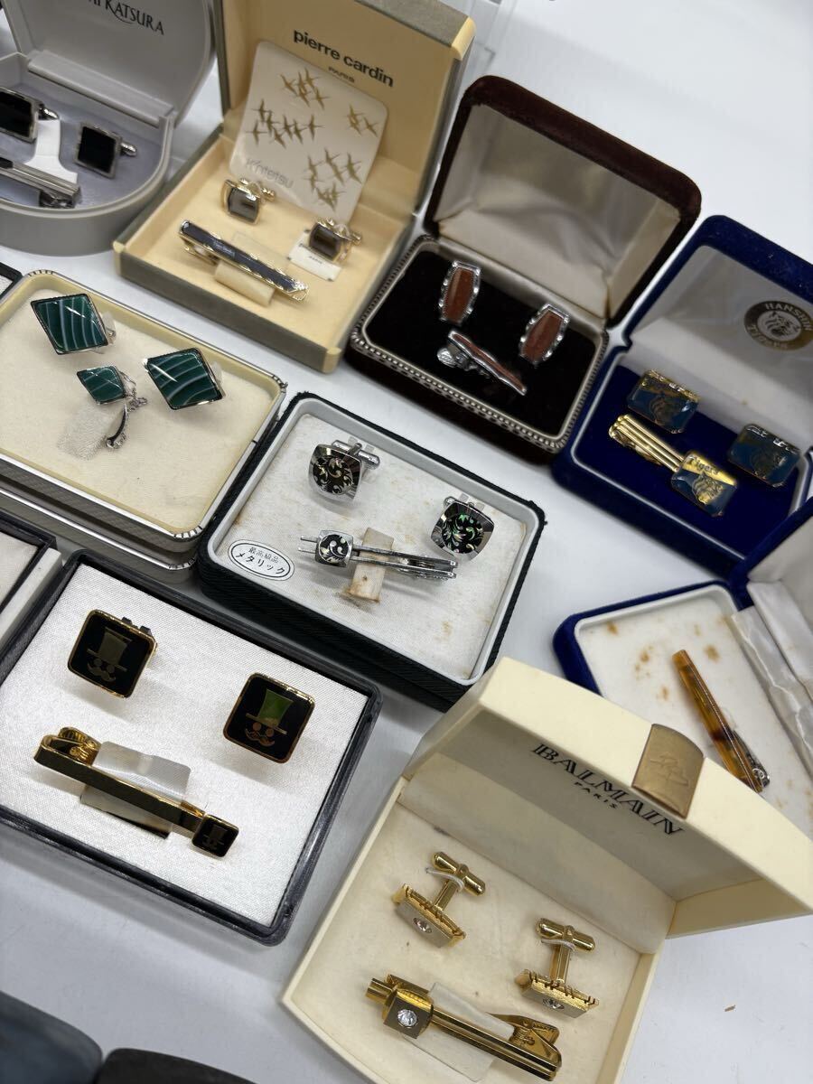 ◎カフス、タイピン、アクセサリー大量まとめ売り い-3-66】80 未使用 タイピン カフス 大量まとめ ネクタイピン カフス