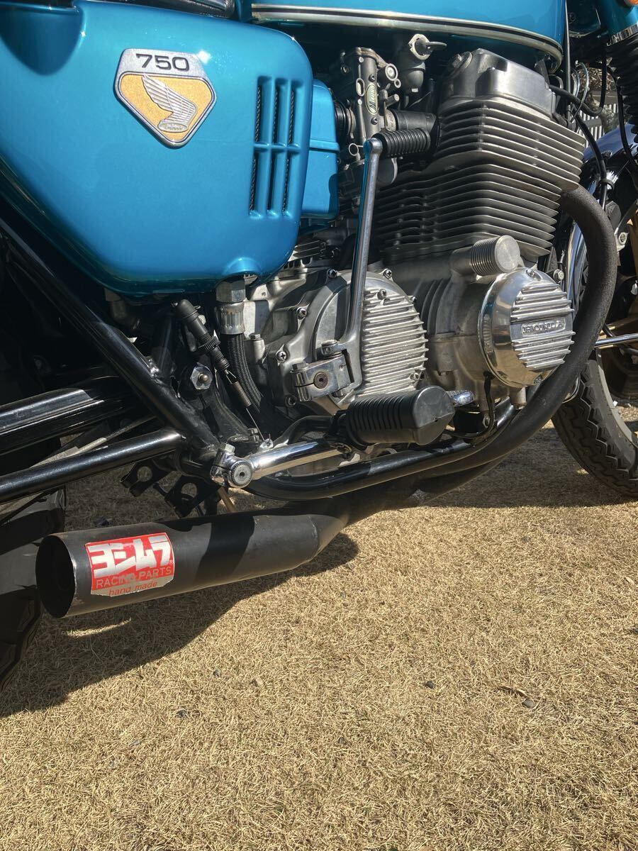 cb750four cb750k 当時物ヨシムラ手曲げ 希少 固定フランジ 熊手