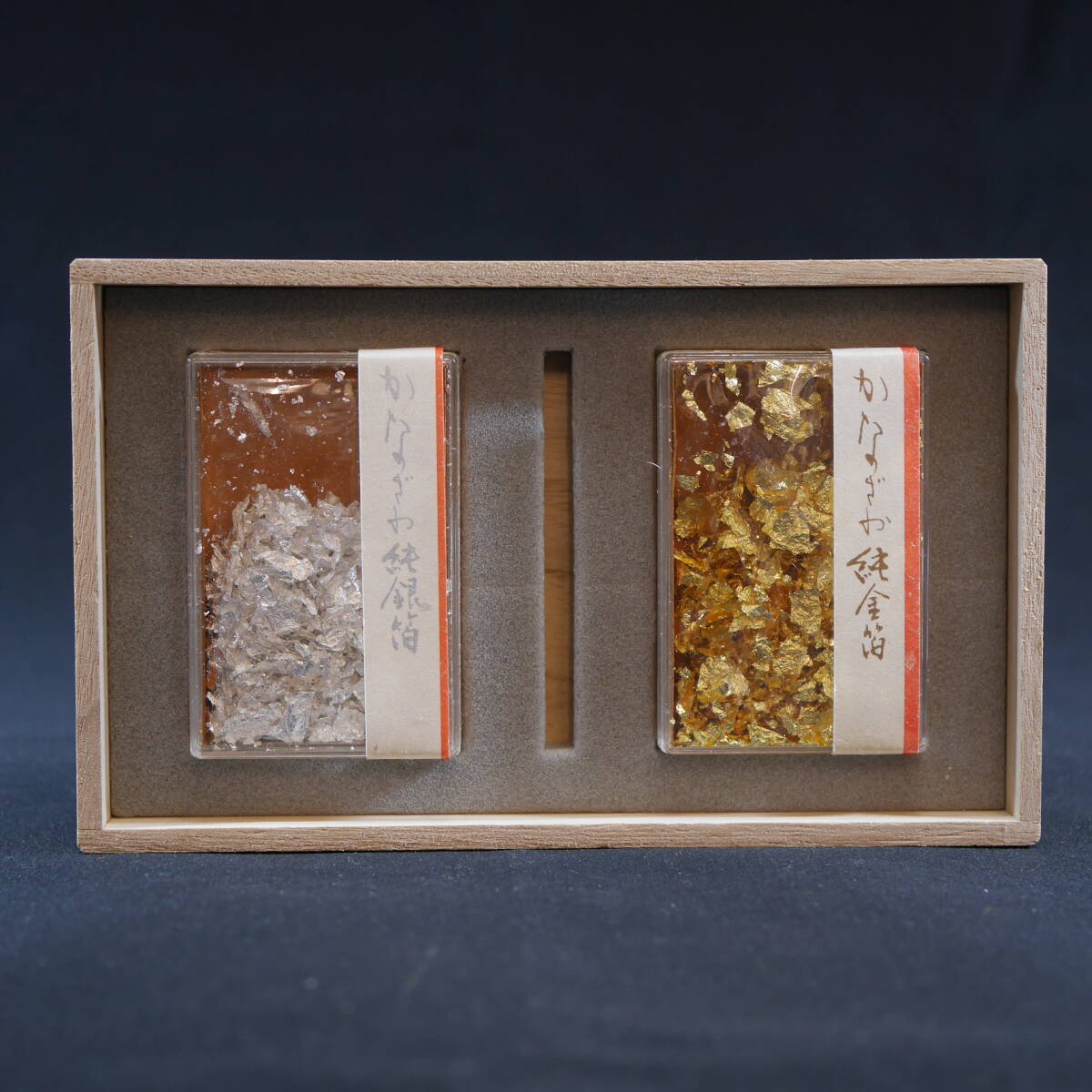 かなざわ 夫婦箔 純金箔 純銀箔 未使用品 桐箱付(雑貨)｜売買された