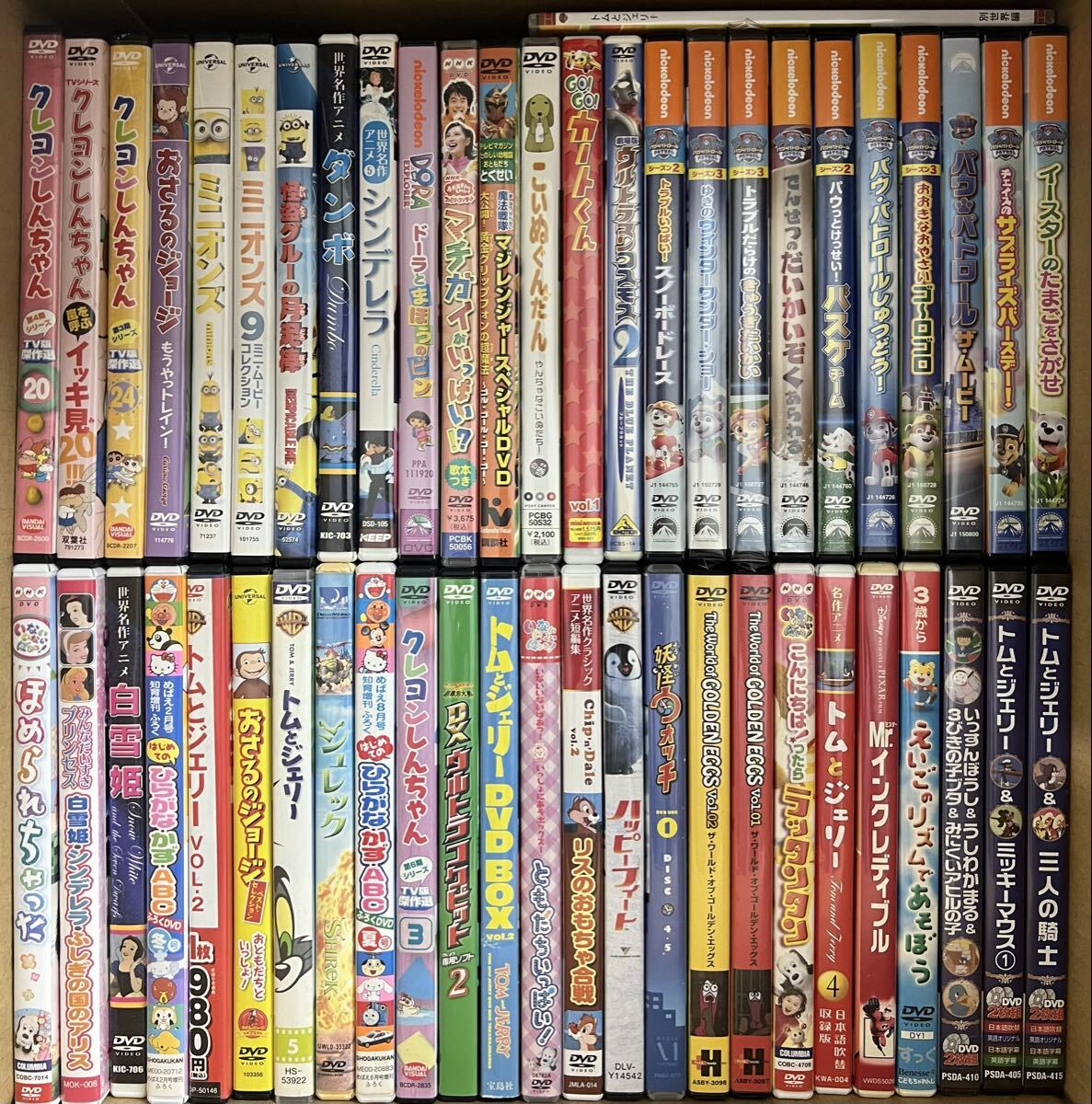 1円スタート】ジャンク アニメ 子供向け キッズ DVD まとめ 110本 売り