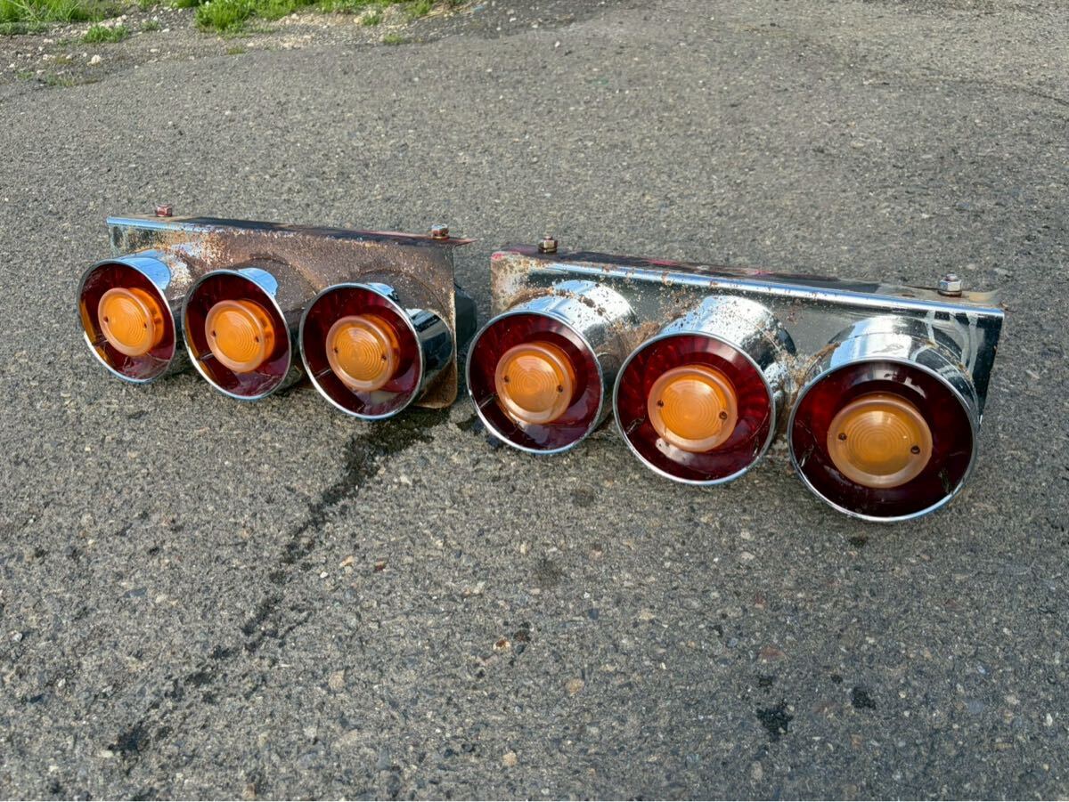 デコトラ テールランプ JETテール ダンプ グラプロ グレート クオン JETイノウエ製 丸テール 2トン車 デコトラ レトロ キャンター エルフ