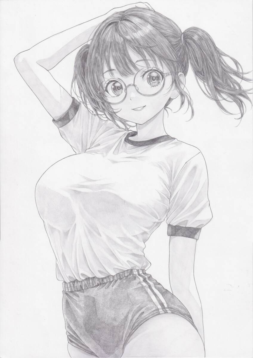 手描き アイドル オリジナル キャラ イラスト ツインテール ブルマ