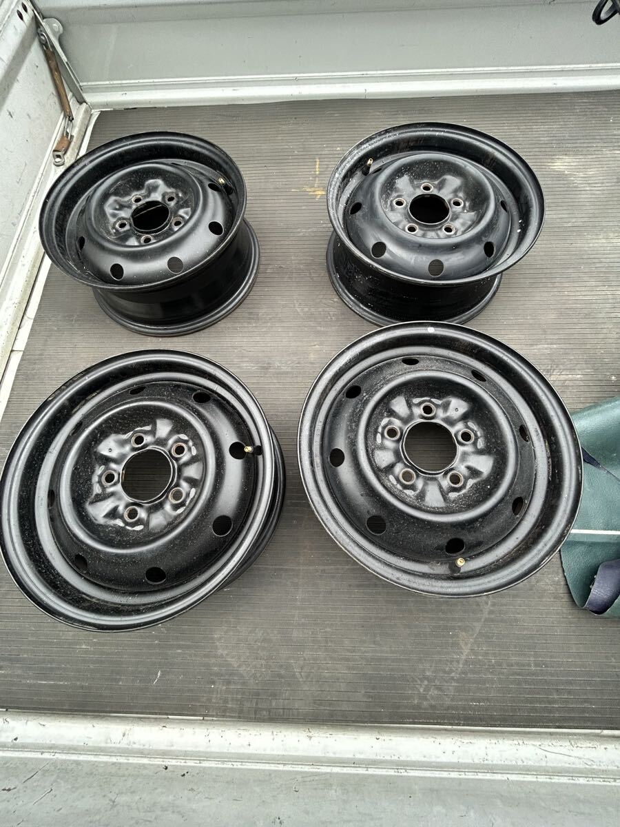 WY30 Y30 5J R14 5穴 PCD114.3 純正 R14 鉄 スチール ホイール 5H