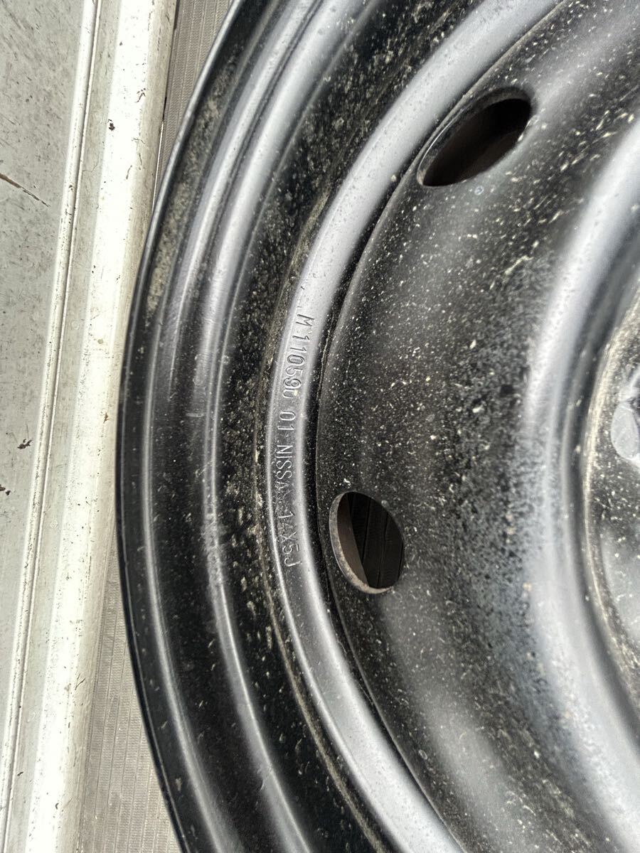 WY30 Y30 5J R14 5穴 PCD114.3 純正 R14 鉄 スチール ホイール 5H