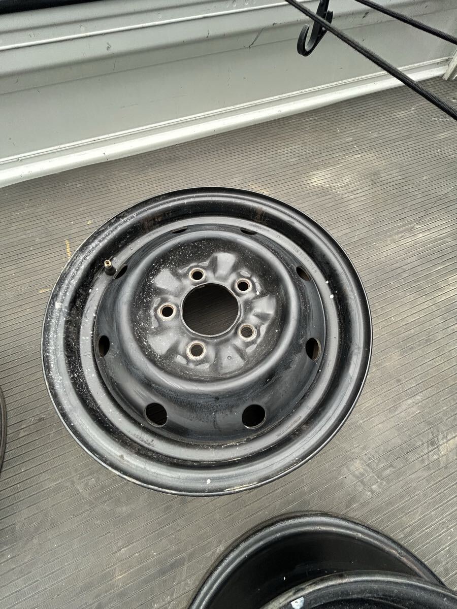 WY30 Y30 5J R14 5穴 PCD114.3 純正 R14 鉄 スチール ホイール 5H