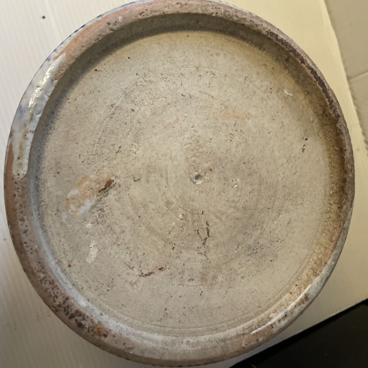 染付 青華 祥瑞 陶器 鉢 メダカ鉢 金魚鉢 植木鉢 レトロ 古伊万里 火鉢