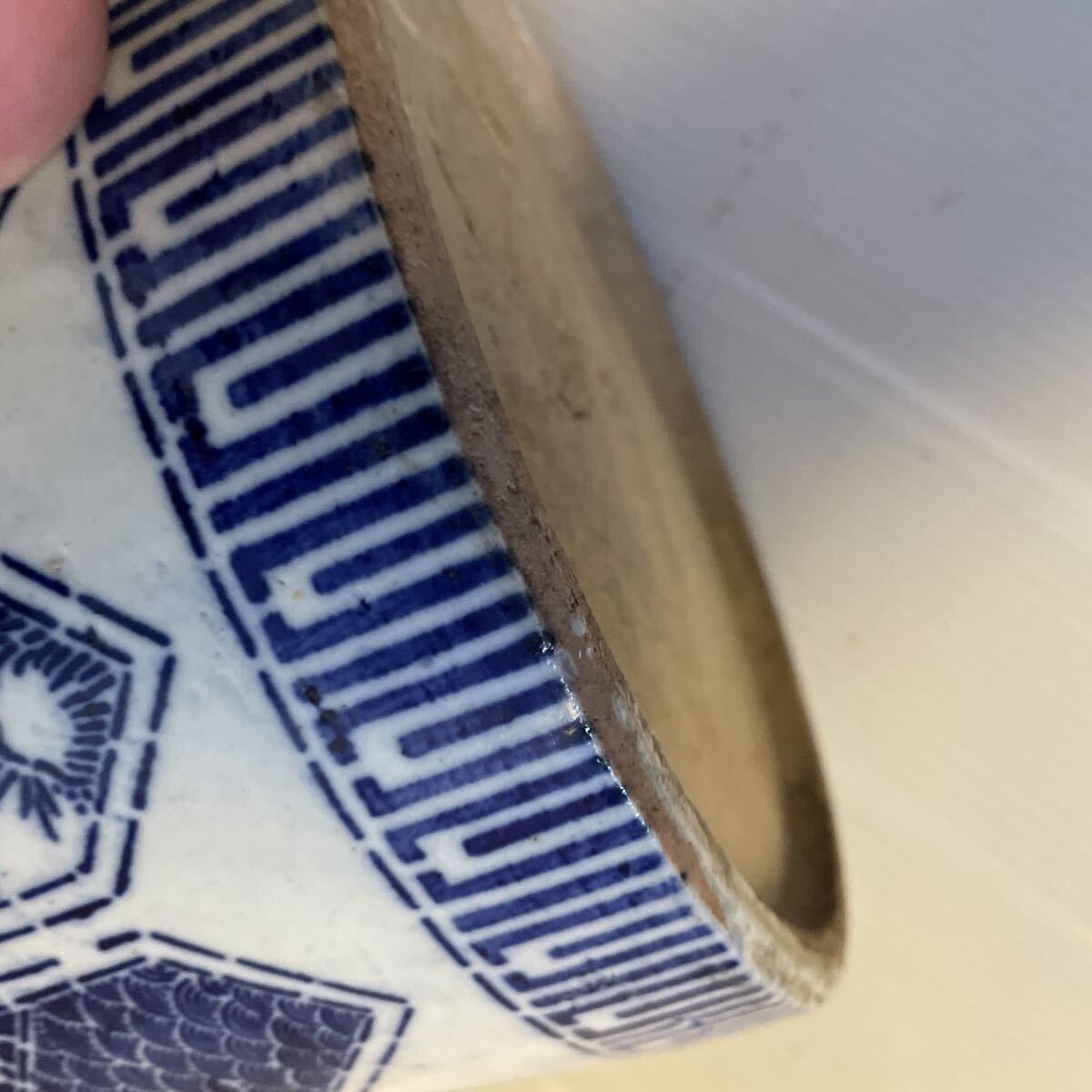 染付 青華 祥瑞 陶器 鉢 メダカ鉢 金魚鉢 植木鉢 レトロ 古伊万里 火鉢 染付 青華 祥瑞 陶器 鉢 メダカ鉢 金魚鉢 植木鉢 レトロ 古伊万里 火鉢