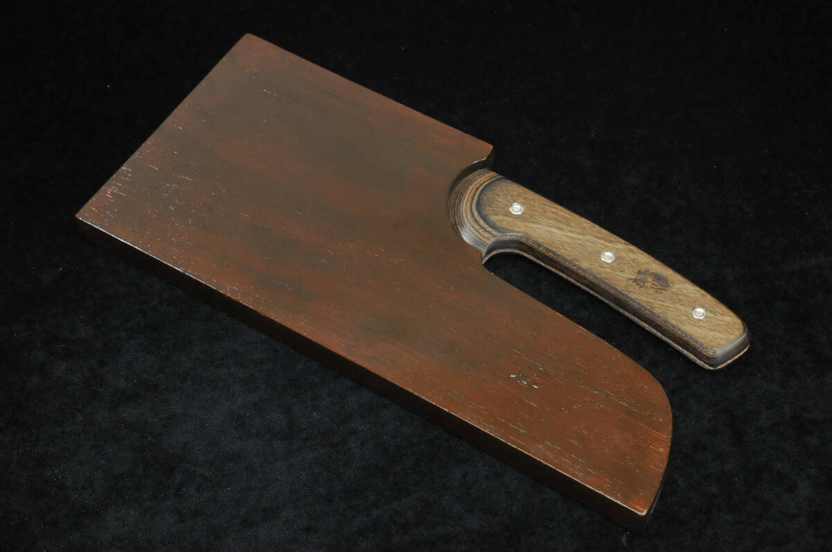 寒山拾得 そば切り包丁 青二鋼 在銘 刃/33.5cm 専用箱付 蕎麦切り 包丁