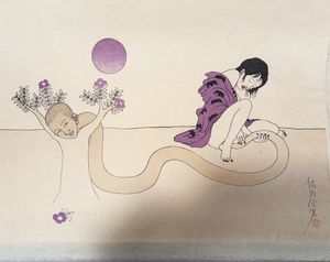 エ*ツ様 佐伯俊男　サイン入り作品集★美品 サイン】佐伯俊男 画集「夢覘」 - メルカリ