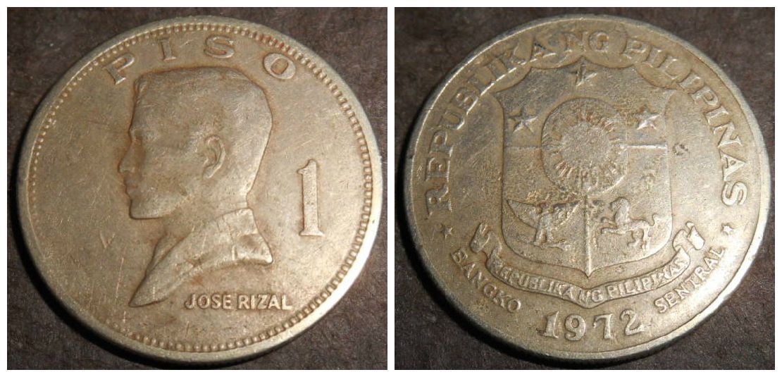 フィリピン 1ペソ 1972の値段と価格推移は？｜12件の売買データから