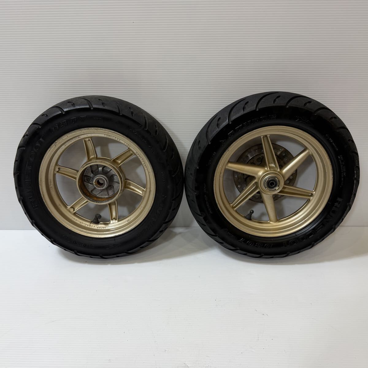 ホンダ ライブディオZX AF35 純正 美品 ホイール 前後セット タイヤ