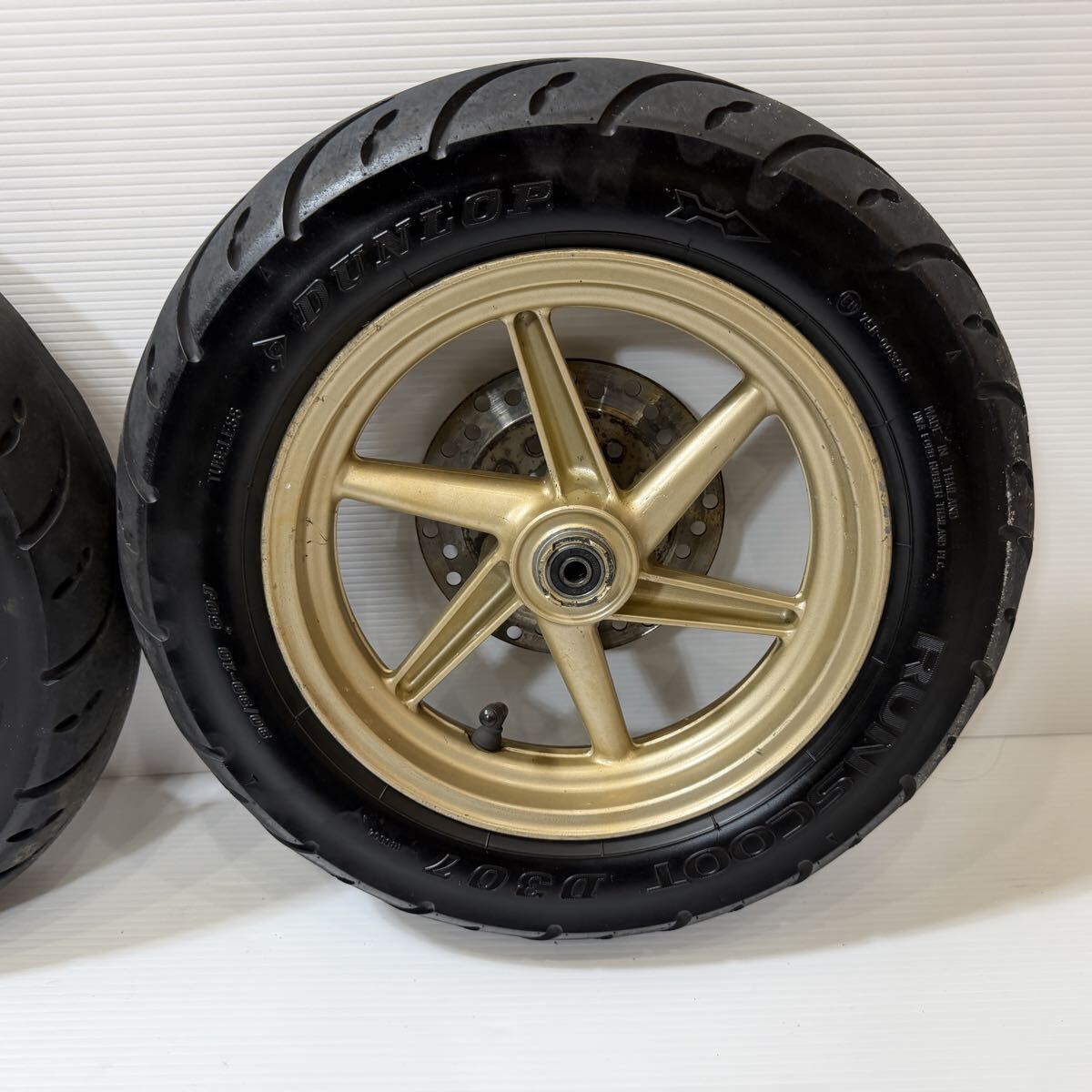 ホンダ ライブディオZX AF35 純正 美品 ホイール 前後セット タイヤ