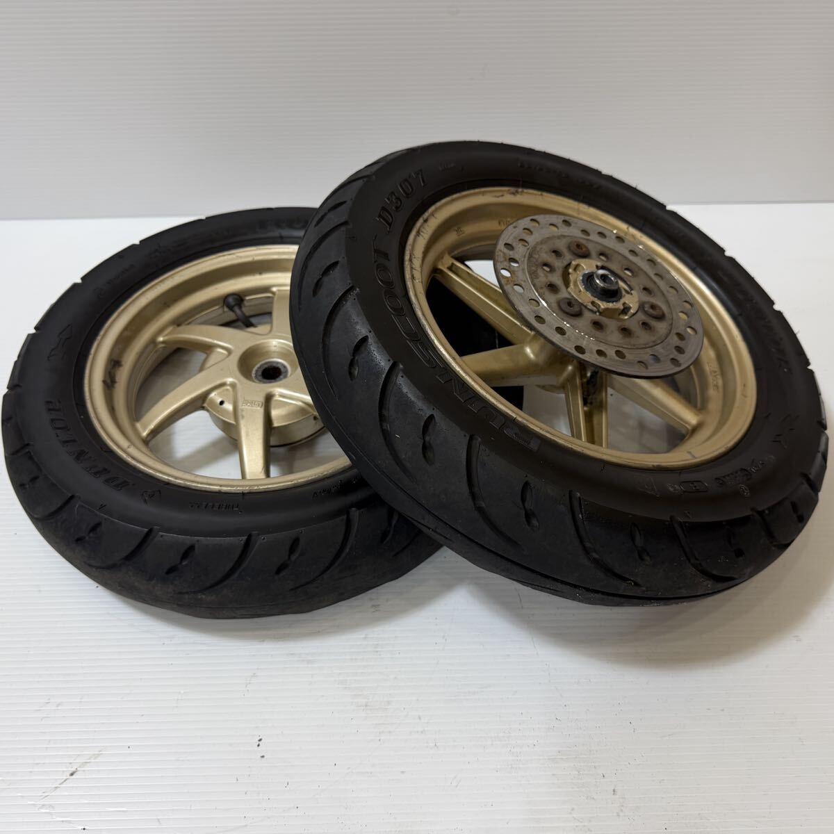 ホンダ ライブディオZX AF35 純正 美品 ホイール 前後セット タイヤ