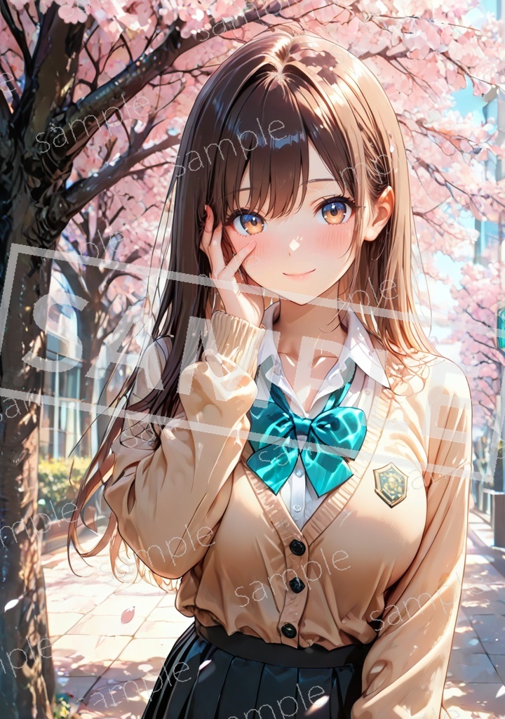 N0950 アートポスター オリジナル 一点物 A4 再出品無し 美女 アニメ