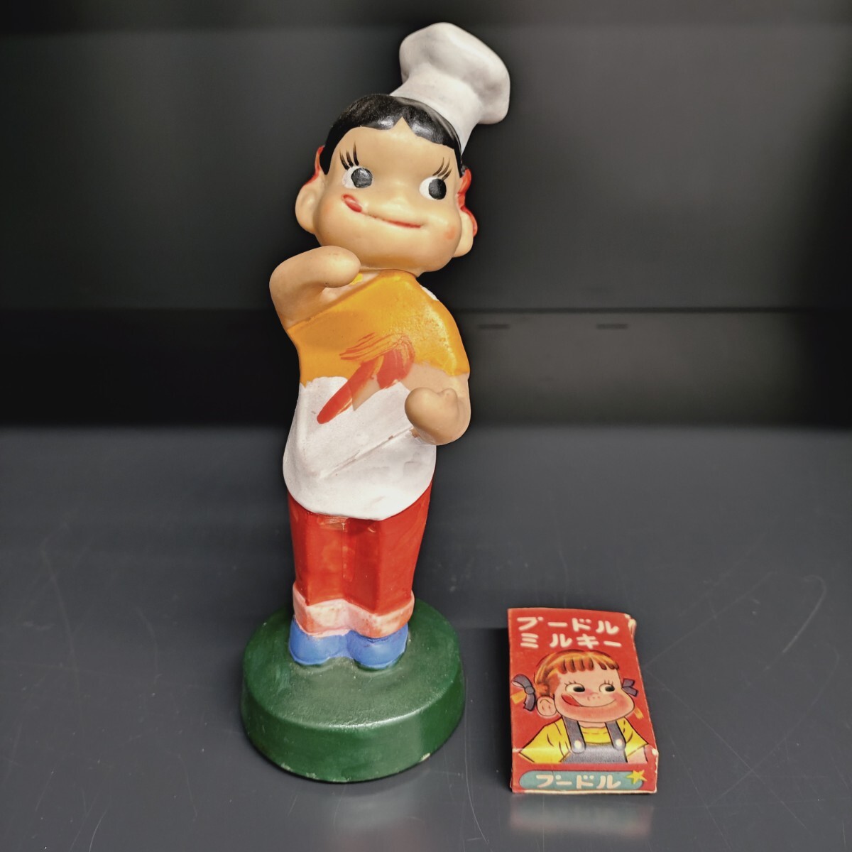 不二家 ペコちゃん コックペコちゃん 当時物1960年代 ソフビ 昭和