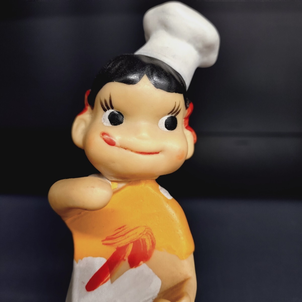 不二家 ペコちゃん コックペコちゃん 当時物1960年代 ソフビ 昭和