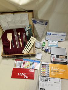 KFSフェーマススクールズ 画材 まとめ売り 絵の具 筆 パレット ノート