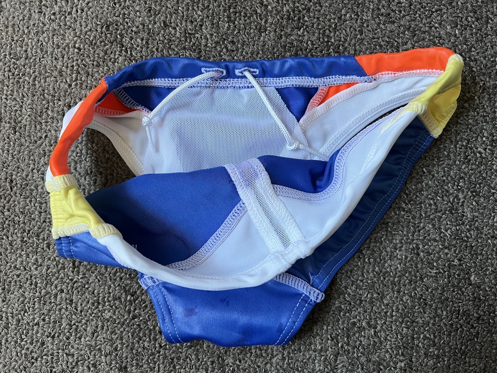 SURF BLADE 競パン Blue&White&Orange SSサイズ Vパン 未使用 ビキニ