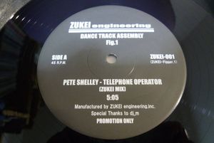 454位 ZUKEI MIX )) 12” PETE SHELLEY // TELEPHONE OPERATOR