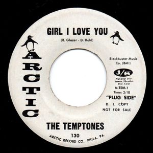 105位 The Temptones / Girl I Love You ♪ Good-Bye (Arctic) top rank condition