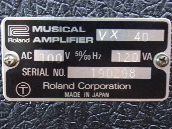 ローランド/ROLAND/VX-40/ヴォーカルアンプ/MIXING ANP/USED(アンプ