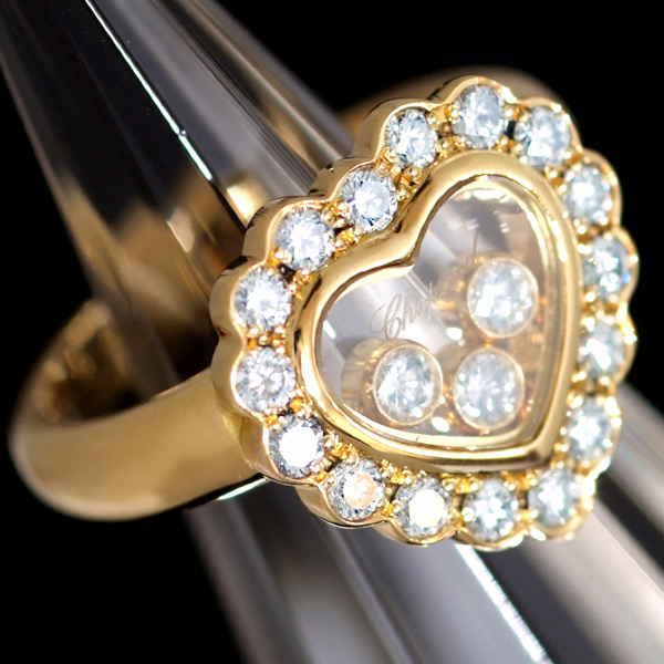 C6832 Chopard ショパール HAPPY DIAMONDS 最高級18KR1円(指輪)｜売買されたオークション情報、yahooの商品 ...