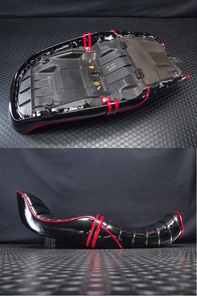 ゼファーχチョビ三段シート赤黒エナメル3段ゼファーカイ 未使用(純正品