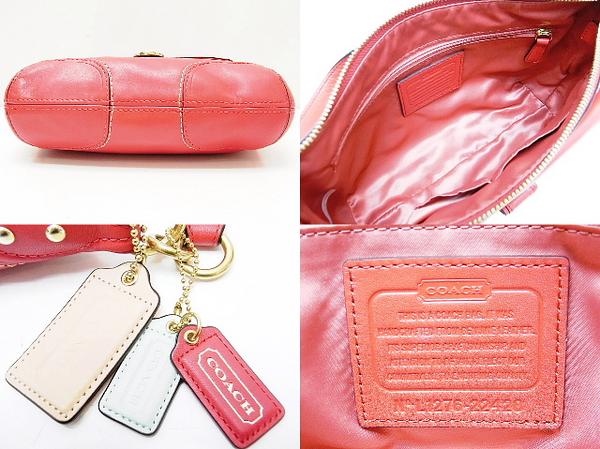 COACH(コーチ)【未使用】2WAYレザーショルダーバッグ/赤/22420(女性用 