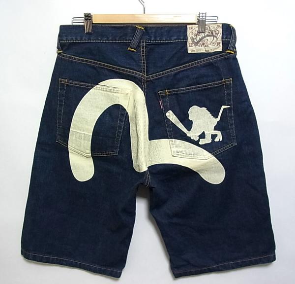 EVISU×SANTASTIC デニムハーフパンツ W34□エビスカモメ(W34)｜売買 