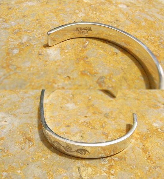 送料込 アリゾナフリーダム 7mm平打太陽神打込唐草 NO.3 ARIZONA_3