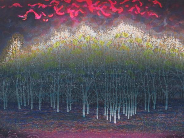 絵画館 人気!牧野宗則 「赤い風」直筆サイン・大判 ☆2~4万☆(木版画 絵画館 人気!牧野宗則 「赤い風」直筆サイン・大判 ☆2~4万☆(木版画