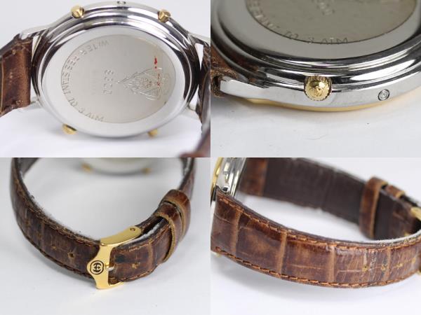 GUCCI グッチ 8300 クロノ ムーンフェイズ QZ ※ジャンク1円◎(男性用 GUCCI グッチ 8300 クロノ ムーンフェイズ QZ ※ジャンク1円◎(男性用