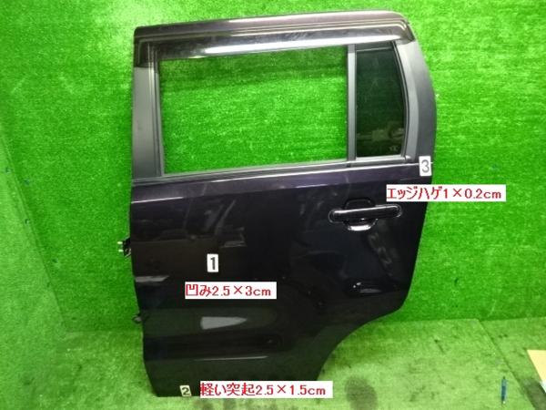 【送料無料】MH23Sスティングレー純正左リアドアASSY 紫ZED