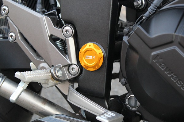 人気SALE SSK NINJA250R 08-12 フレームキャップB　左右セット ゴールド
