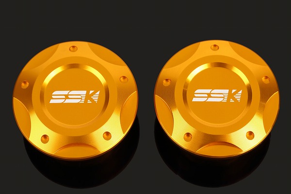 人気SALE SSK NINJA250R 08-12 フレームキャップB　左右セット ゴールド
