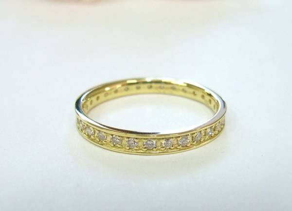 ◆Ｍａｒｉｅ◆Ｋ18フルエタニティダイヤ０．３リングＢ１０２