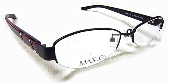 Max&Co 正規 メガネ チタン フレーム M&CO.4518J 黒 新品.