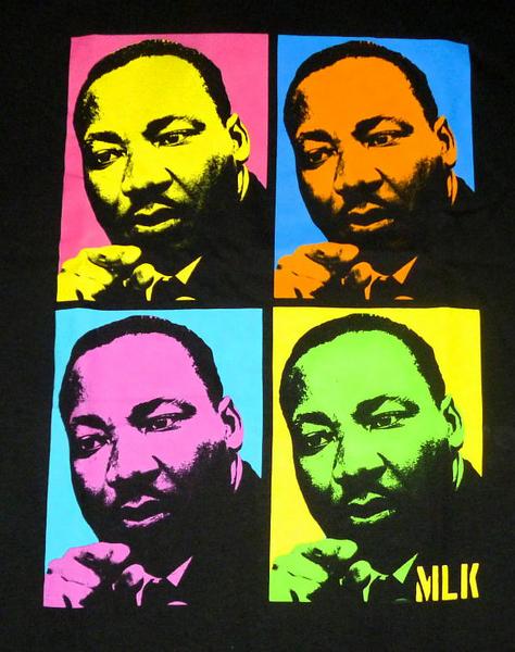 ★MARTIN LUTHER KING JR キング牧師Tシャツ Pop Art-L正規品!