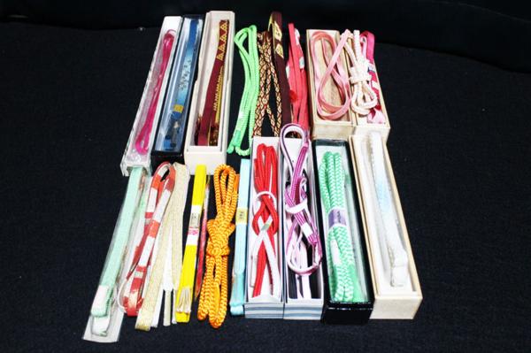 【京夢桜】◆全て高級正絹手織り帯締め等２２点◆kmn377◆宝23