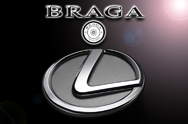 Lレクサス★ステアリングメタルオーナメントエンブレム