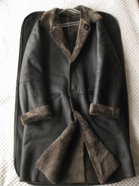 即決 ARMANI COLLEZIONI アルマーニコレッツォーニ最高峰表革ムートン 