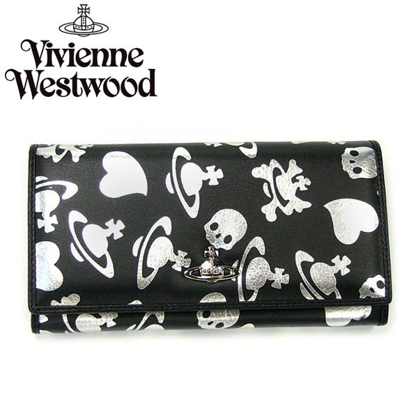 Vivienne Westwood ヴィヴィアン 長財布1032 LOGO PRINT ARGENTO