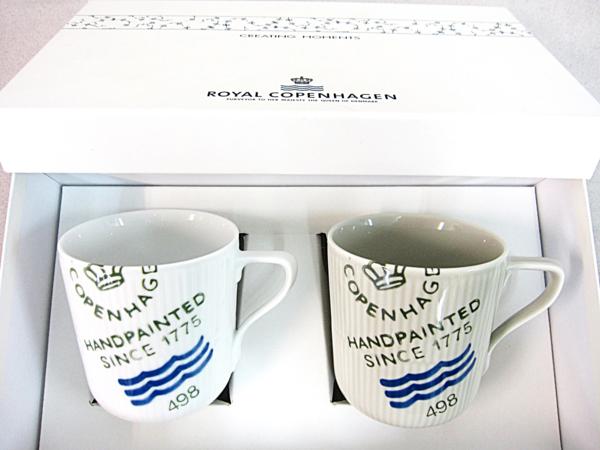 056▲ロイヤルコペンハーゲン/ペアマグカップ/未使用