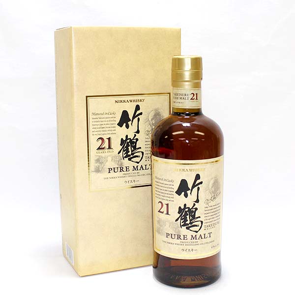 ☆古酒1円~ 箱付/竹鶴 21年 ピュアモルト t5a0815 ☆古酒1円~ 箱付/竹鶴 21年 ピュアモルト t5a0815