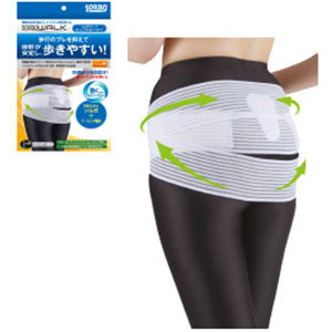 送無★ソルボウォーク ヒップサポーター 63056 白M■ 腰ベルト