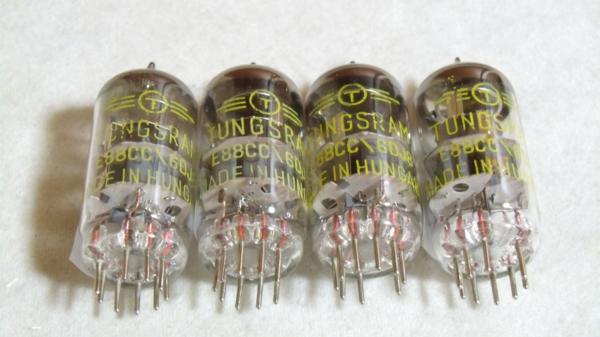 【在庫処分三弾】TUNGSRAM E88C/6DJ8 4本　中古・測定品　管274