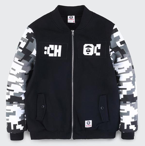 軽量＆保温/A BATHING APE/スウェットジャケット/黒/XL